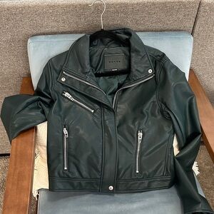 Blank NYC Deep Teal Leather Jacket